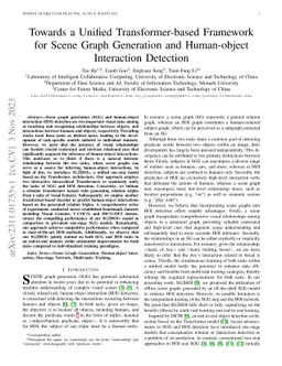 Towards a Unified Transformer-based Framework for Scene Graph Generation
  and Human-object Interaction Detection