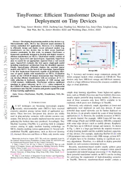 TinyFormer: Efficient Transformer Design and Deployment on Tiny Devices