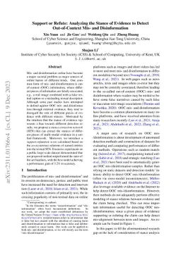 Support or Refute: Analyzing the Stance of Evidence to Detect Out-of-Context Mis- and Disinformation