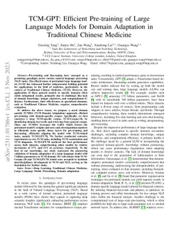 TCM-GPT: Efficient Pre-training of Large Language Models for Domain
  Adaptation in Traditional Chinese Medicine