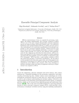 Ensemble Principal Component Analysis