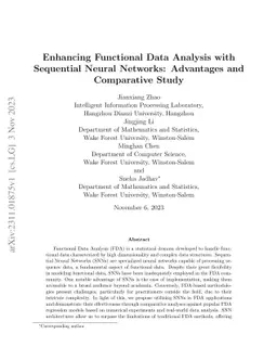 Enhancing Functional Data Analysis with Sequential Neural Networks:
  Advantages and Comparative Study