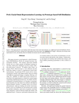 ProS: Facial Omni-Representation Learning via Prototype-based
  Self-Distillation