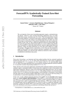ForecastPFN: Synthetically-Trained Zero-Shot Forecasting
