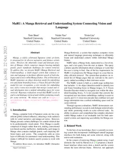 MaRU: A Manga Retrieval and Understanding System Connecting Vision and
  Language