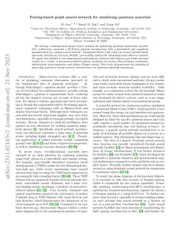 Pairing-based graph neural network for simulating quantum materials