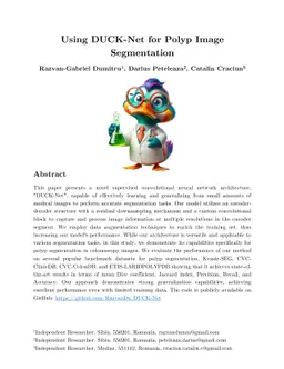 Using DUCK-Net for Polyp Image Segmentation