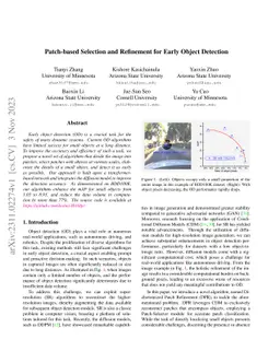 Patch-based Selection and Refinement for Early Object Detection