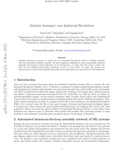 Machine learning's own Industrial Revolution