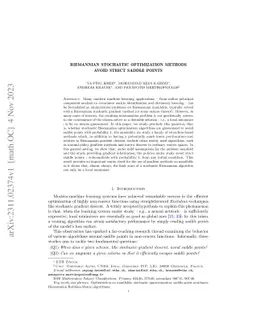 Riemannian stochastic optimization methods avoid strict saddle points