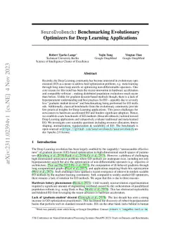 NeuroEvoBench: Benchmarking Evolutionary Optimizers for Deep Learning
  Applications