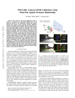 P2O-Calib: Camera-LiDAR Calibration Using Point-Pair Spatial Occlusion
  Relationship
