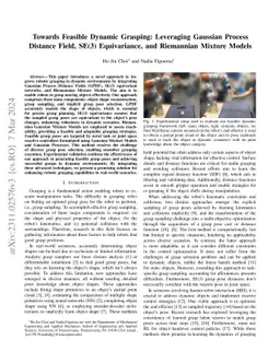 Towards Feasible Dynamic Grasping: Leveraging Gaussian Process Distance
  Field, SE(3) Equivariance and Riemannian Mixture Models
