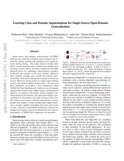 Learning Class and Domain Augmentations for Single-Source Open-Domain
  Generalization