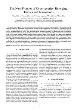 The New Frontier of Cybersecurity: Emerging Threats and Innovations