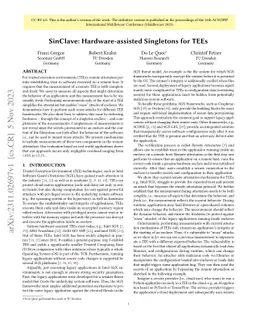 SinClave: Hardware-assisted Singletons for TEEs