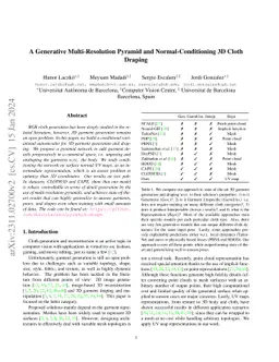 A Generative Multi-Resolution Pyramid and Normal-Conditioning 3D Cloth
  Draping