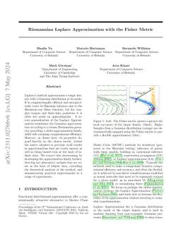 Riemannian Laplace Approximation with the Fisher Metric