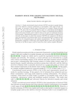 Barron Space for Graph Convolution Neural Networks