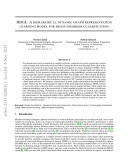 HDGL: A hierarchical dynamic graph representation learning model for
  brain disorder classification
