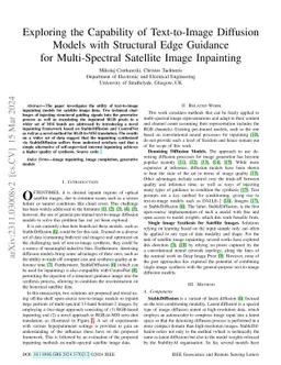 Exploring the Capability of Text-to-Image Diffusion Models with
  Structural Edge Guidance for Multi-Spectral Satellite Image Inpainting