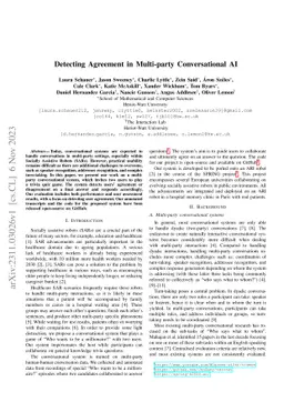 Detecting Agreement in Multi-party Conversational AI