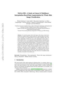 MixUp-MIL: A Study on Linear & Multilinear Interpolation-Based Data
  Augmentation for Whole Slide Image Classification