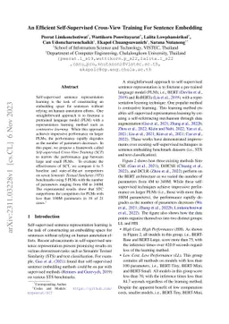 An Efficient Self-Supervised Cross-View Training For Sentence Embedding