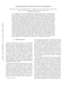 Training Multi-layer Neural Networks on Ising Machine