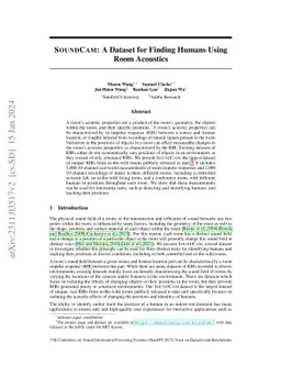 SoundCam: A Dataset for Finding Humans Using Room Acoustics