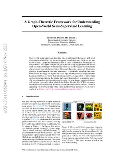 A Graph-Theoretic Framework for Understanding Open-World Semi-Supervised
  Learning