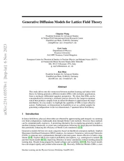 Generative Diffusion Models for Lattice Field Theory