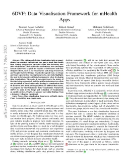 6DVF: Data Visualisation Framework for mHealth Apps