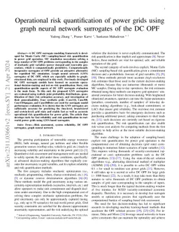 Operational risk quantification of power grids using graph neural
  network surrogates of the DC OPF