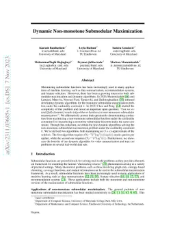 Dynamic Non-monotone Submodular Maximization