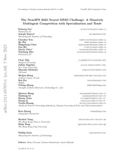 The NeurIPS 2022 Neural MMO Challenge: A Massively Multiagent
  Competition with Specialization and Trade