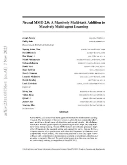Neural MMO 2.0: A Massively Multi-task Addition to Massively Multi-agent
  Learning