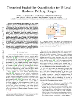 Theoretical Patchability Quantification for IP-Level Hardware Patching
  Designs