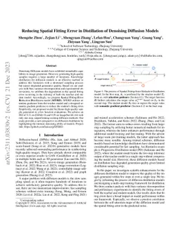 Reducing Spatial Fitting Error in Distillation of Denoising Diffusion
  Models
