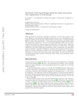 MeVGAN: GAN-based Plugin Model for Video Generation with Applications in
  Colonoscopy