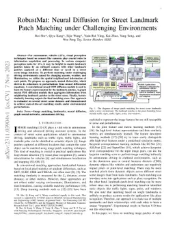RobustMat: Neural Diffusion for Street Landmark Patch Matching under
  Challenging Environments