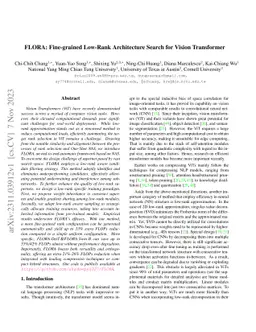 FLORA: Fine-grained Low-Rank Architecture Search for Vision Transformer