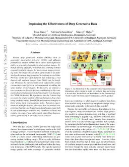 Improving the Effectiveness of Deep Generative Data