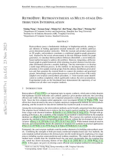 RetroDiff: Retrosynthesis as Multi-stage Distribution Interpolation