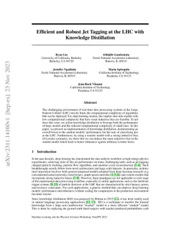 Efficient and Robust Jet Tagging at the LHC with Knowledge Distillation