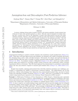 Assumption-lean and Data-adaptive Post-Prediction Inference