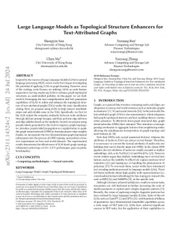 Large Language Models as Topological Structure Enhancers for Text-Attributed Graphs