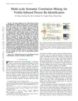 MSCMNet: Multi-scale Semantic Correlation Mining for Visible-Infrared Person Re-Identification