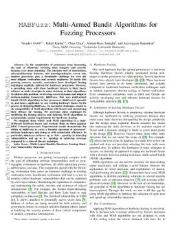 MABFuzz: Multi-Armed Bandit Algorithms for Fuzzing Processors