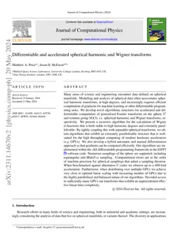 Differentiable and accelerated spherical harmonic and Wigner transforms